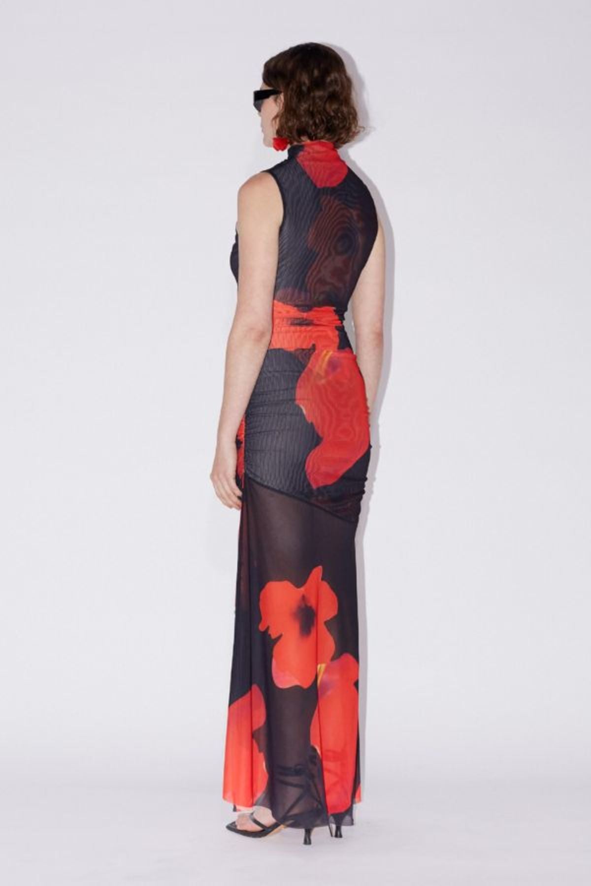 Saemdi Floral Printed Mesh Dress - Refined Purity Saemdi Floral Printed Mesh Dress - Refined Purity